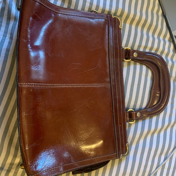 Gorgeous vintage Michael Rome Italian leather handbag (brown) - Picture 6 of 6